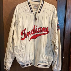 Indians cooperstown mirage bomber jacket